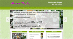 Desktop Screenshot of blumen-tuerpitz.de